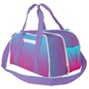 Blue Pink Purple Burner Gym Duffel Bag View2