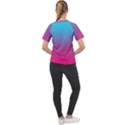 Blue Pink Purple Women s Sport Raglan T-Shirt View2