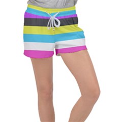 Bigender Flag Copy Women s Velour Lounge Shorts by Dutashop