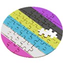 Bigender Flag Copy Wooden Puzzle Round View2