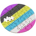 Bigender Flag Copy Wooden Puzzle Round View3