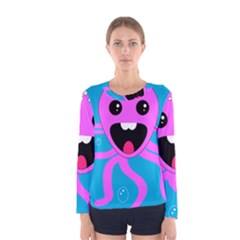 Bubble Octopus Copy Women s Long Sleeve T-shirt