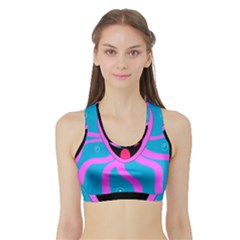 Bubble Octopus Copy Sports Bra With Border by Dutashop