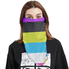 Bigender Flag Copy Face Covering Bandana (triangle)