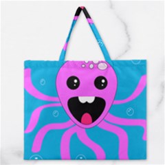 Bubble Octopus Copy Zipper Large Tote Bag