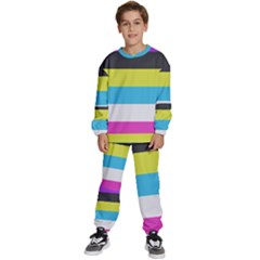 Bigender Flag Copy Kids  Sweatshirt Set by Dutashop