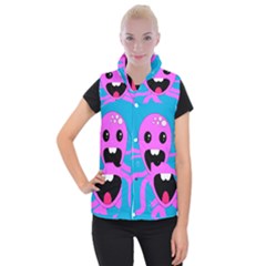 Bubble Octopus Copy Women s Button Up Vest by Dutashop