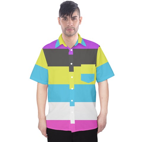 Bigender Flag Copy Men s Hawaii Shirt by Dutashop