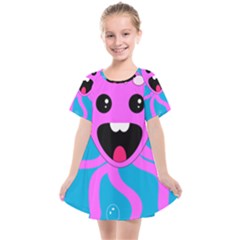 Bubble Octopus Copy Kids  Smock Dress