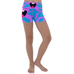 Bubble Octopus Copy Kids  Lightweight Velour Yoga Shorts