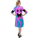 Bubble Octopus Copy Long Sleeve Mini Shirt Dress View2