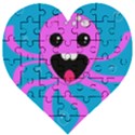 Bubble Octopus Copy Wooden Puzzle Heart View1