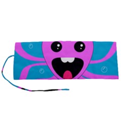 Bubble Octopus Copy Roll Up Canvas Pencil Holder (S)