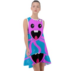 Bubble Octopus Copy Frill Swing Dress