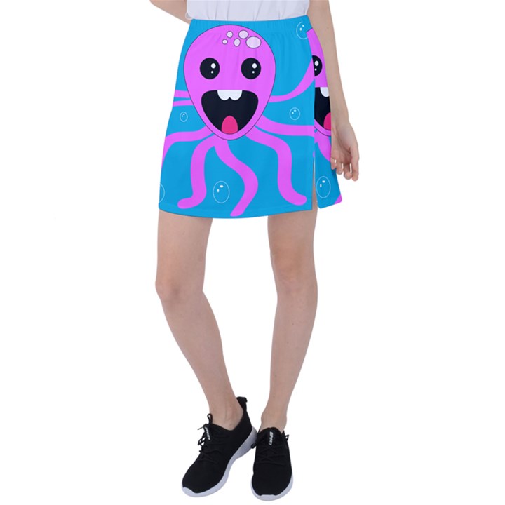 Bubble Octopus Copy Tennis Skirt