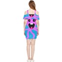 Bubble Octopus Copy Shoulder Frill Bodycon Summer Dress View2