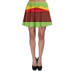 Cake Cute Burger Skater Skirt by Dutashop