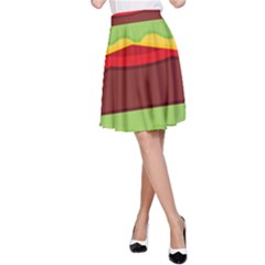 Cake Cute Burger A-line Skirt by Dutashop