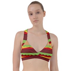 Cake Cute Burger Sweetheart Sports Bra by Dutashop