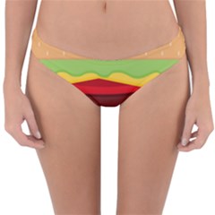 Cake Cute Burger Reversible Hipster Bikini Bottoms by Dutashop