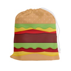 Cake Cute Burger Drawstring Pouch (2xl) by Dutashop