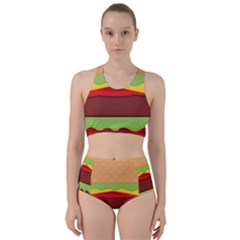 Cake Cute Burger Racer Back Bikini Set by Dutashop