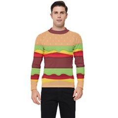 Cake Cute Burger Men s Long Sleeve Rash Guard