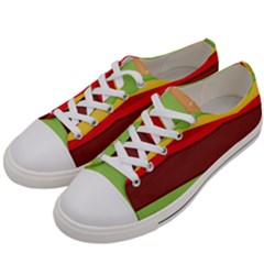 Cake Cute Burger Men s Low Top Canvas Sneakers by Dutashop