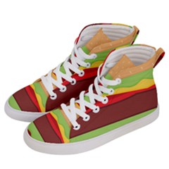 Cake Cute Burger Women s Hi-top Skate Sneakers