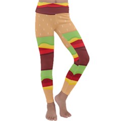 Cake Cute Burger Kids  Lightweight Velour Classic Yoga Leggings by Dutashop