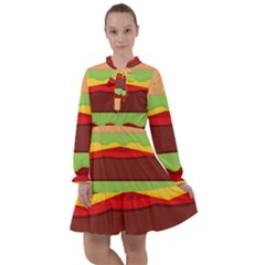 Cake Cute Burger All Frills Chiffon Dress