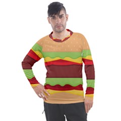 Cake Cute Burger Men s Pique Long Sleeve T-shirt