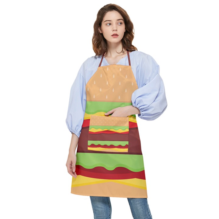 Cake Cute Burger Pocket Apron