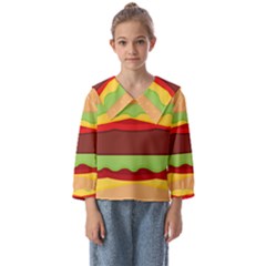 Cake Cute Burger Kids  Sailor Shirt