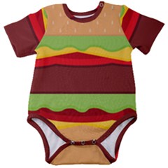 Cake Cute Burger Baby Short Sleeve Bodysuit