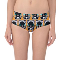 Cute Panda Mid-waist Bikini Bottoms by Dutashop