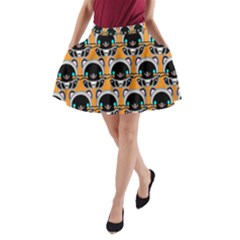 Cute Panda A-line Pocket Skirt by Dutashop