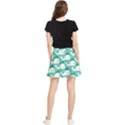 Whale Sea Blue Waistband Skirt View2