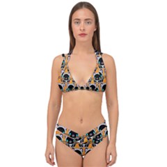 Cute Panda Double Strap Halter Bikini Set by Dutashop