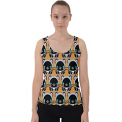 Cute Panda Velvet Tank Top