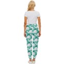 Whale Sea Blue Women s Cropped Drawstring Pants View4