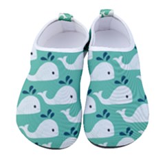 Whale Sea Blue Men s Sock-style Water Shoes