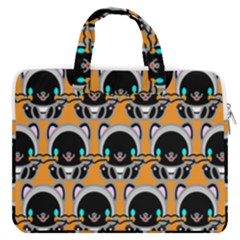 Cute Panda Macbook Pro 13  Double Pocket Laptop Bag by Dutashop