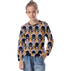 Cute Panda Kids  Long Sleeve T-shirt With Frill 