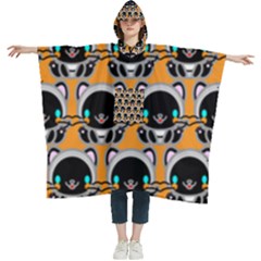 Cute Panda Women s Hooded Rain Ponchos