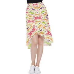 Kangaroo Frill Hi Low Chiffon Skirt by Dutashop