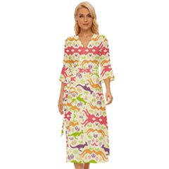 Kangaroo Midsummer Wrap Dress by Dutashop