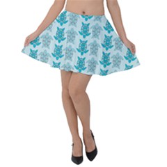 Sea Turtle Sea Animal Velvet Skater Skirt by Dutashop