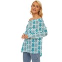 Sea Turtle Sea Animal Off Shoulder Chiffon Pocket Shirt View2