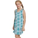 Sea Turtle Sea Animal Kids  Sleeveless Tiered Mini Dress View2